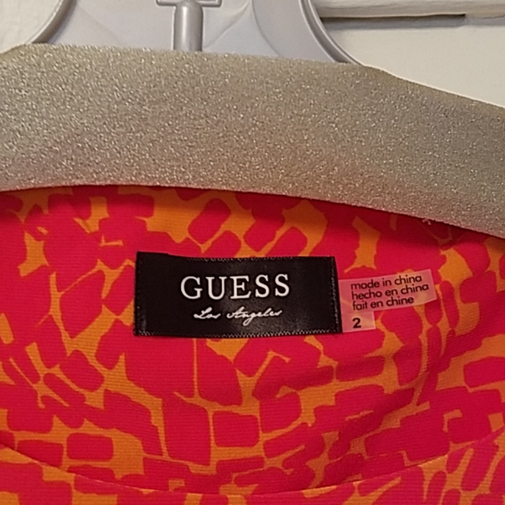 GUESS ORANGE DRESS - Picture 2 of 6